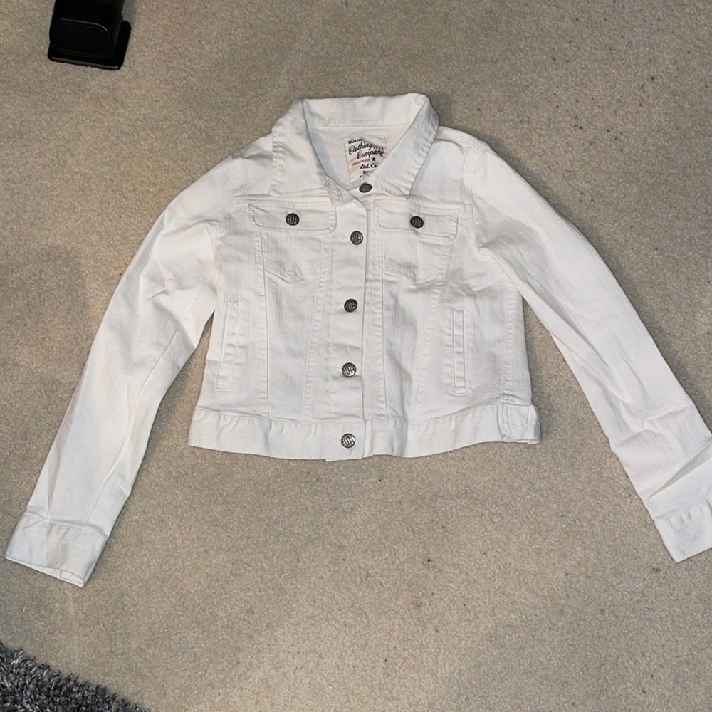 RUUM Clothing Company White Denim Jacket